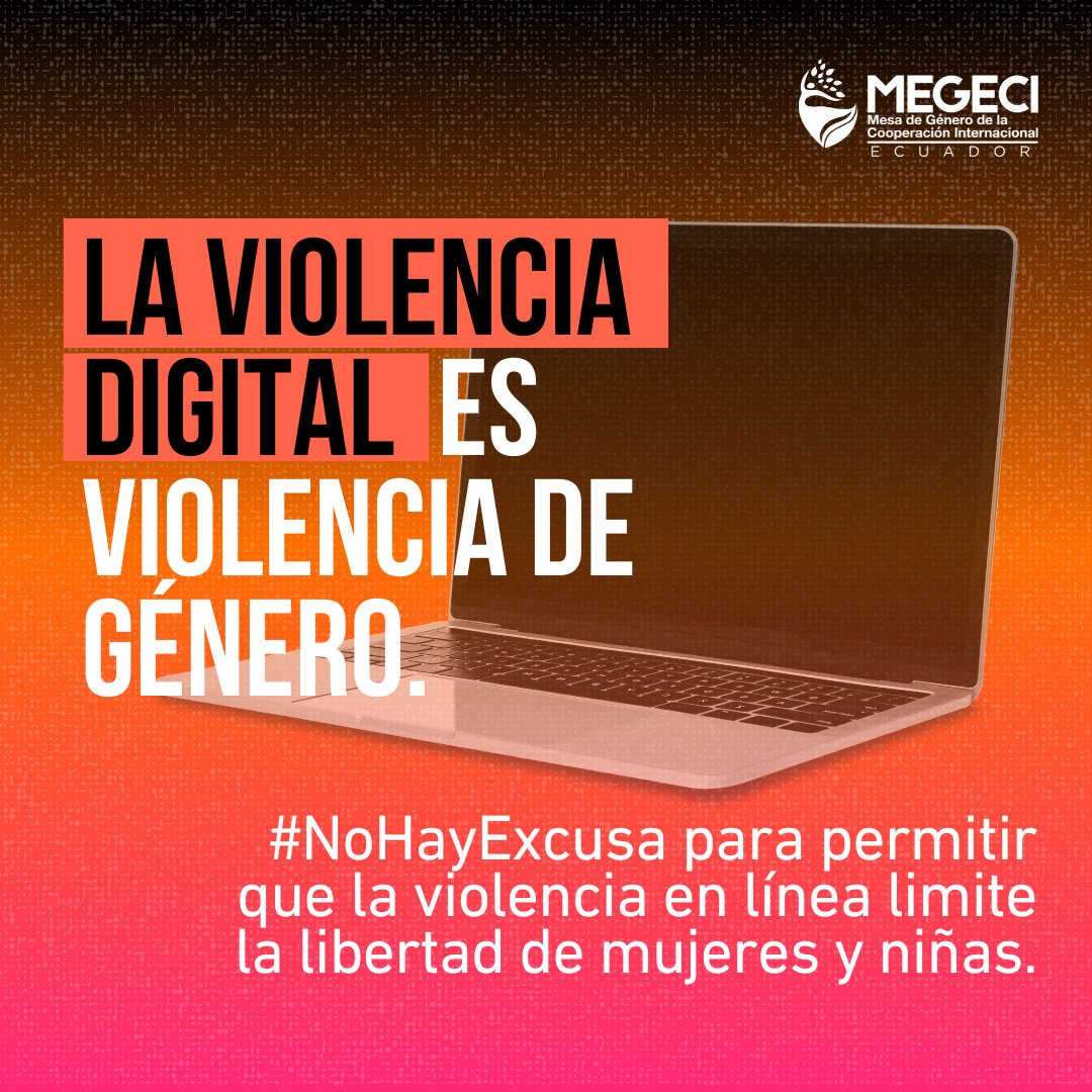 Hoy comienzan los #16Días de activismo.
La violencia digital limita derechos y libertad de mujeres y niñas.

Desde la MEGECI impulsamos cooperación y acciones para entornos seguros, inclusivos y libres de violencia.
Porque #EsViolenciaDigital y #NoHayExcusa para permitirla.