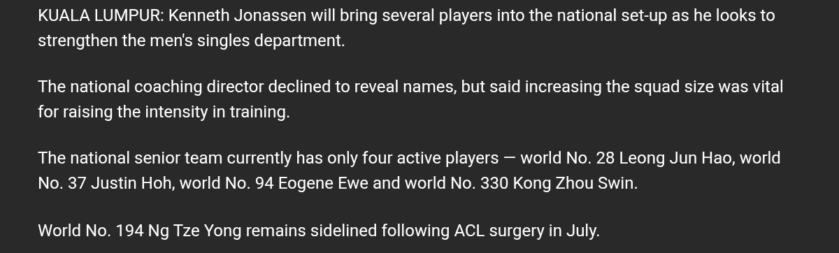 bulutangkiss4u's tweet image. Wowww coach KJ nak bawak masuk Indie MS ke dalam BAM 🤩🤩 Like, that is seriously needed, considering how small our senior MS pool is right now 👏🏻👏🏻