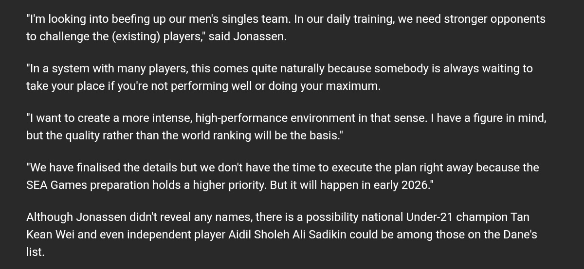 bulutangkiss4u's tweet image. Wowww coach KJ nak bawak masuk Indie MS ke dalam BAM 🤩🤩 Like, that is seriously needed, considering how small our senior MS pool is right now 👏🏻👏🏻