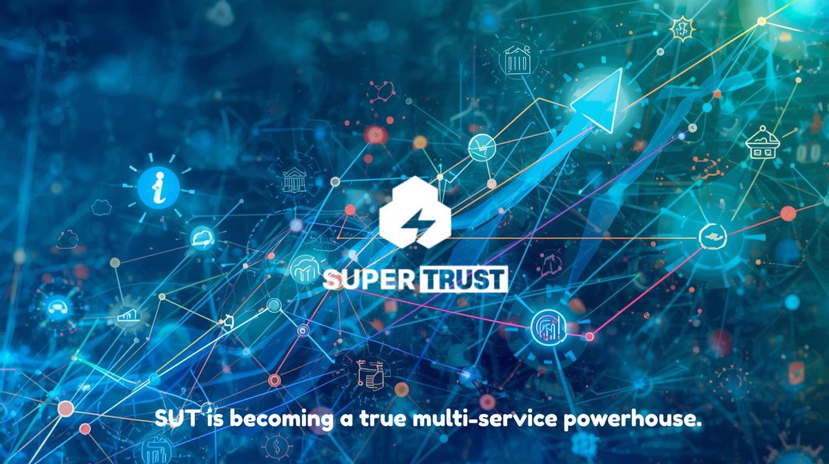 SuperTrust’s ecosystem is expanding fast — new users, new integrations, and more products going live.

Real adoption > empty hype.

$SUT is becoming a true multi-service powerhouse. 🔥📈

#SuperTrust #Crypto #Blockchain #sut $sut