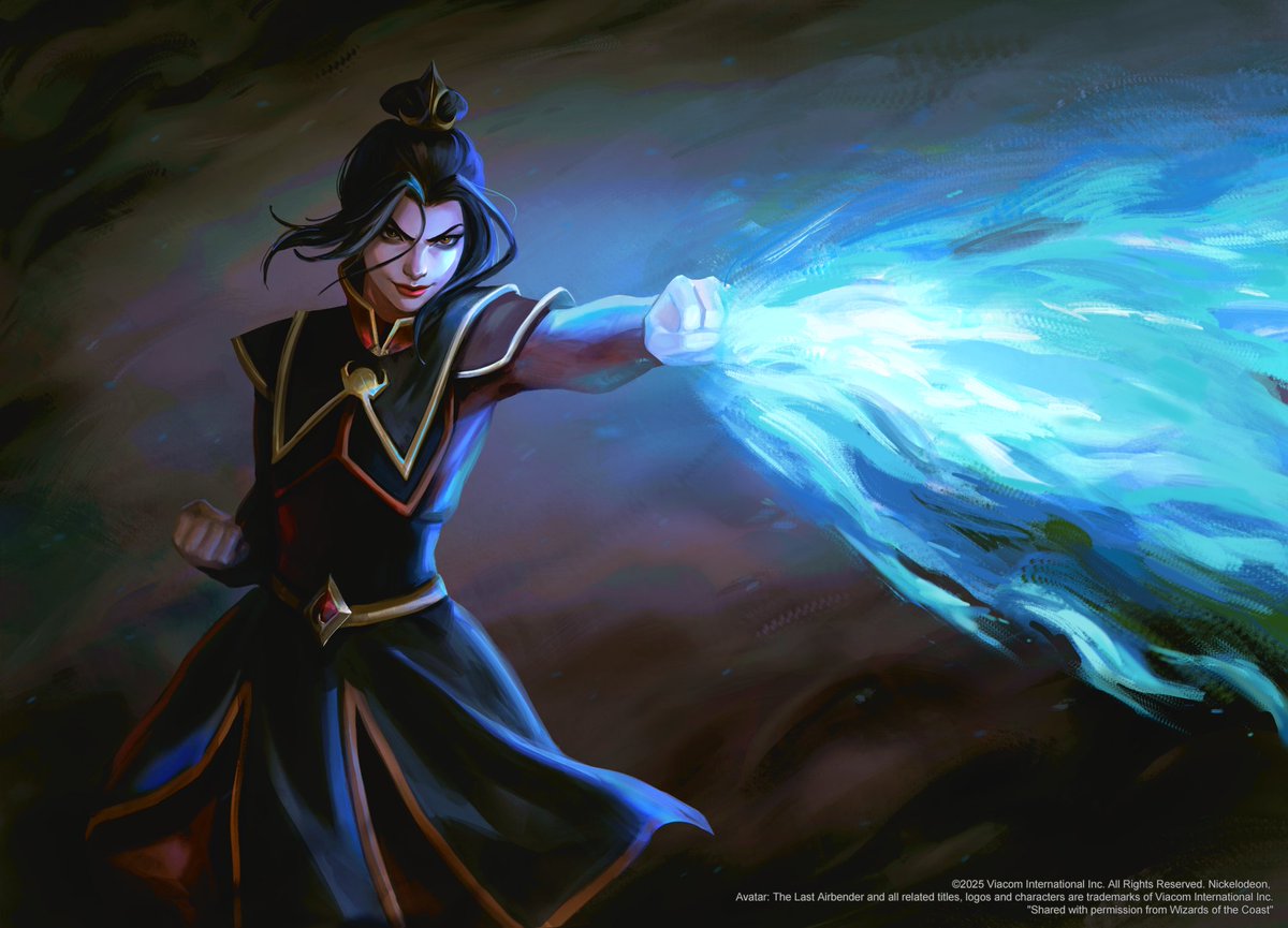 azula, ruthless firebender card illustration done for magic the gathering: avatar the last airbender! #MTGxATLA azula, ruthless firebender card illustration done for magic the gathering: avatar the last airbender! #MTGxATLA