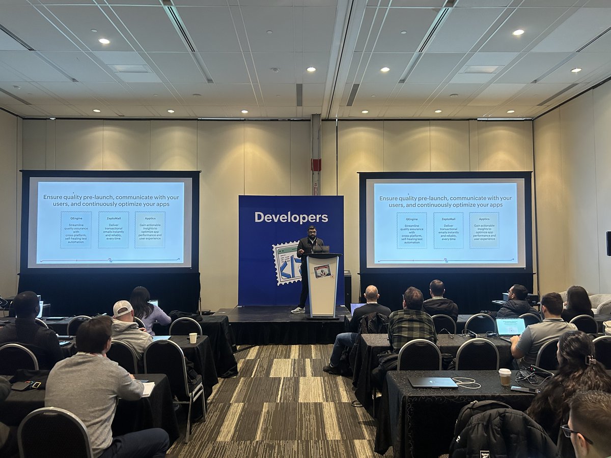 ZohoCreator's tweet image. 🇨🇦 @Zoholics Canada ’25 in Toronto showcased how low code and AI continue to reshape the way organizations build and innovate. Partners, customers, and teams came together for meaningful conversations and hands-on sessions that highlighted practical, real-world impact. A big…