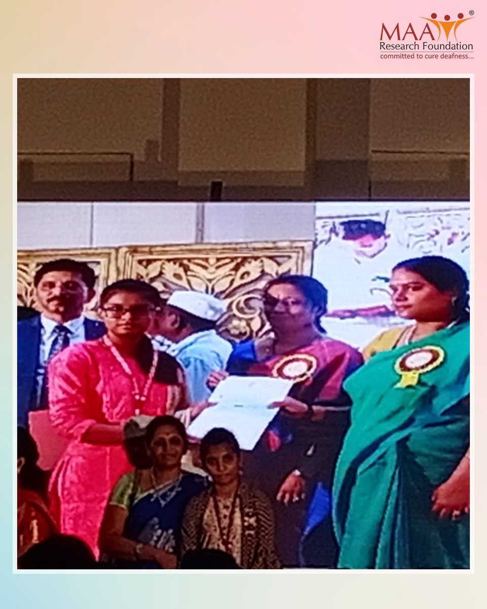 MaaResearch's tweet photo. Manasvi’s journey from silence to strength 🌟 was made possible through the visionary support of Ms. Sunitha G Kumar, whose dedication empowers children to find confidence through sound. 💙

#MAAENTHospitals #CochlearImplant #SunithaGKumar #SoundOfHope #InspiringJourney https://t.co/SWK7EU1y6d