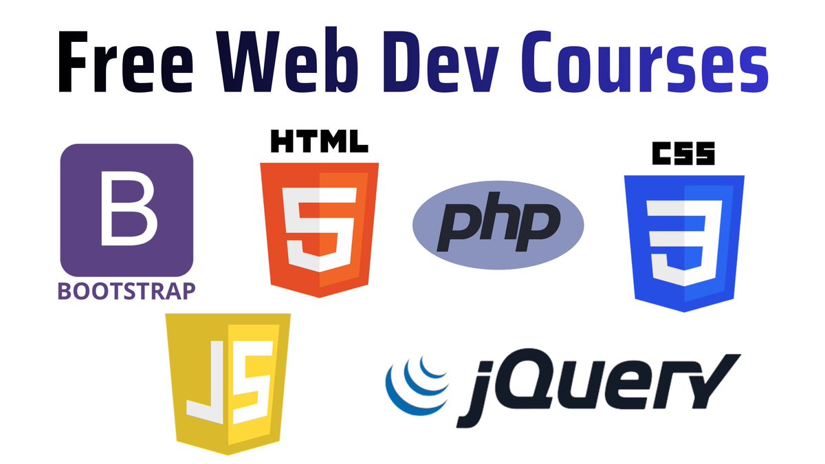 studyopedia's tweet image. jQuery Tutorial (English): youtu.be/5BTWmXFOKlc
jQuery Tutorial (Hindi): youtu.be/bvmAsDvQ1NM
JavaScript: studyopedia.com/tutorials/java…
Bootstrap: youtu.be/nahewStckVU
HTML: bit.ly/3VHaUvq
CSS: bit.ly/3Khx5Ei
PHP: studyopedia.com/tutorials/php