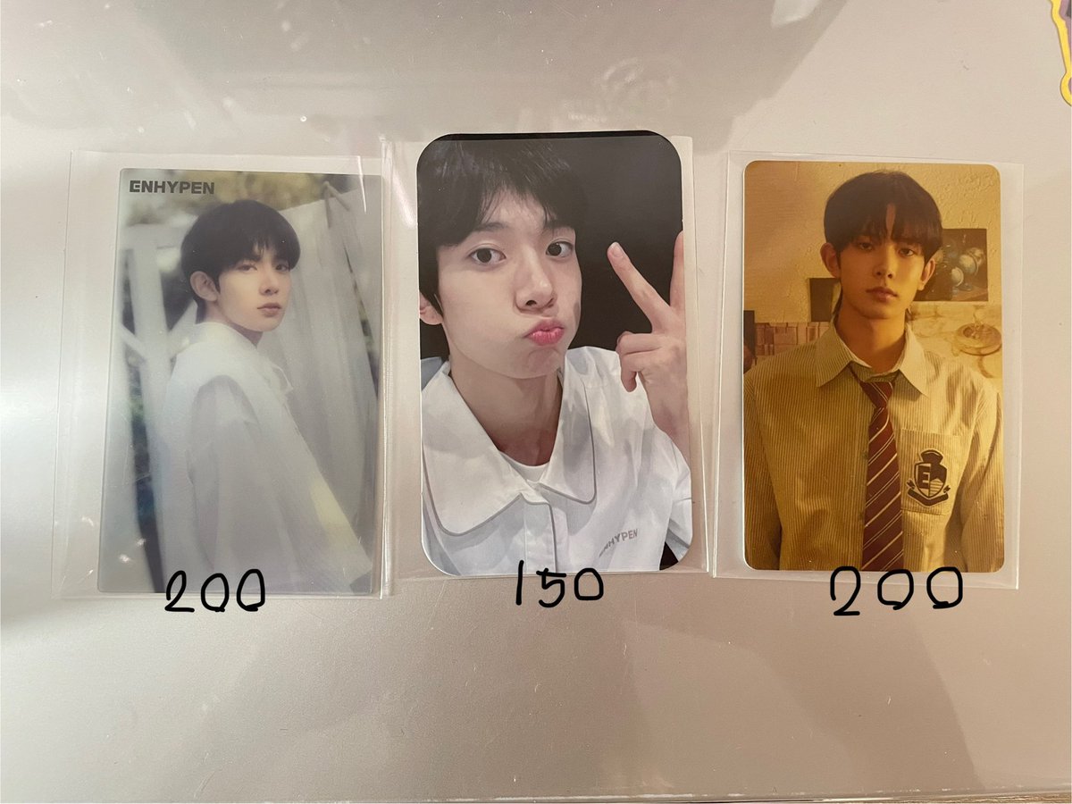 illmakmak's tweet photo. 𝓟𝓵𝔃 𝓻𝓽⋆˚꩜｡

การ์ด ฮีซึง 
ราคาตามภาพ ซื้อเยอะลดได้
 
Free shipping 

☎️สอบถาม DM

 #ตลาดนัดEnhypen #ตลาดนัดเอนไฮนเพน #ฮีซึง ตามหา https://t.co/FrOg5mTRNV