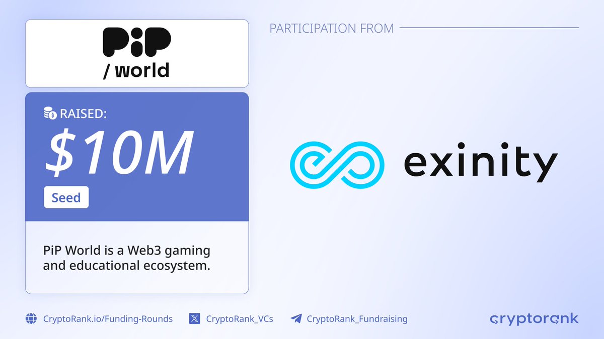 CaChepHQ's tweet image. 🪂 PiP World Potential Airdrop! @pip_world

• Cost: $0
• Raised: $10M

PiP World, is a gamified Web3 education ecosystem making financial markets learning fun and accessible.

Guide ⤵️

👇🧵