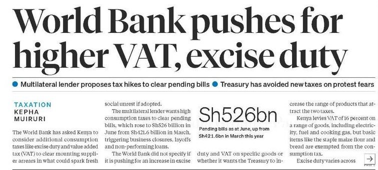 _James041's tweet image. After giving crooks trillions of illegal loans to loot,

Now World Bank is proposing tax hikes in a country where people borrow from digital lenders to feed themselves.

Over Ksh 1.3T was illegally withdrawn from treasury without approval.

Over Ksh 2.5T of domestic debts in…