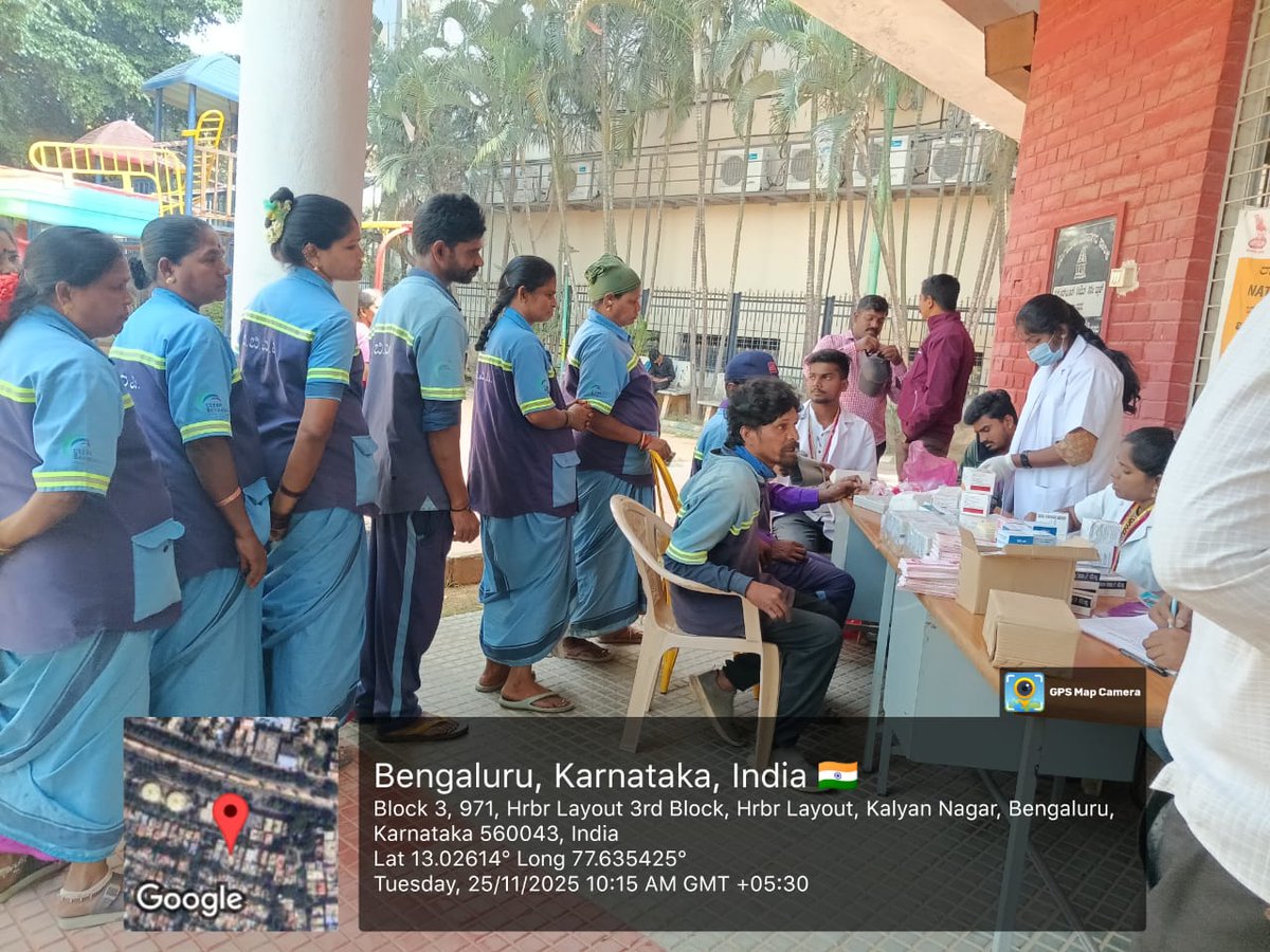 GBA_office's tweet image. Bengaluru north city corporation update:-

✨At Ward No. 29 Kacharakanahalli today conducted a health camp for all pourakarmikas, auto drivers, and labourers, in coordination with the Kacharakanahalli PHC team and