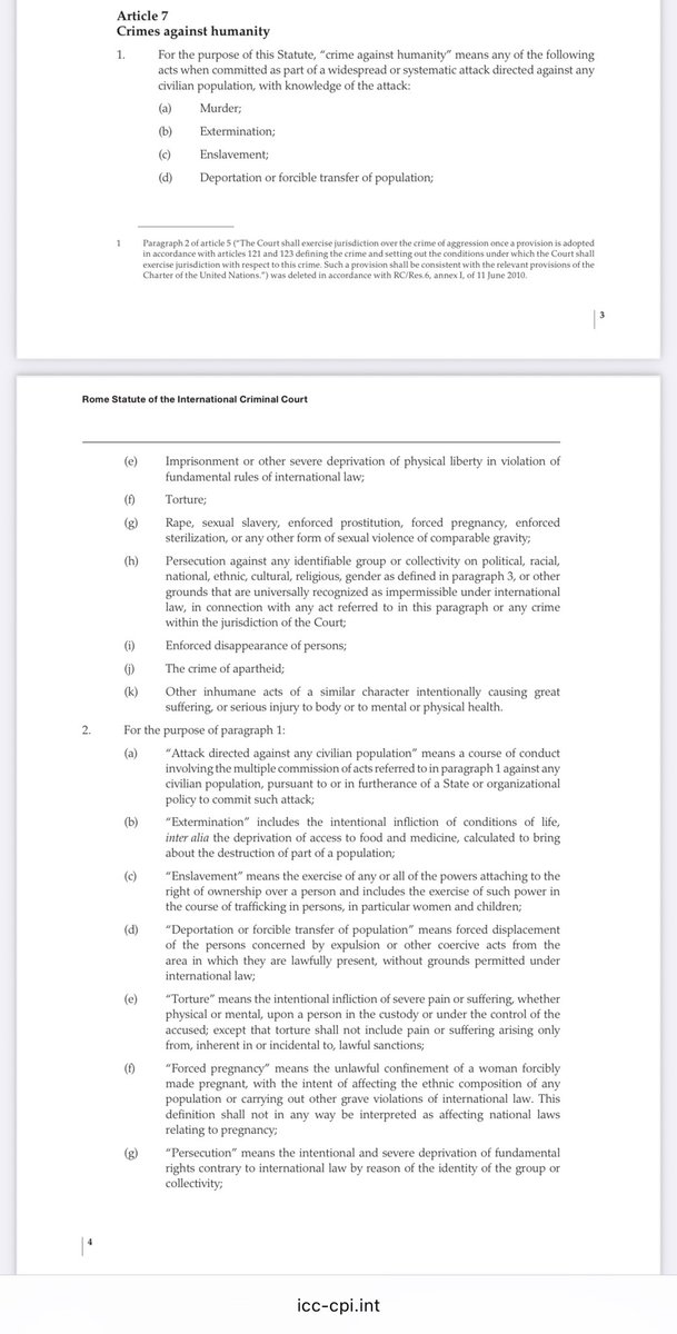 Article 7 of the Rome Statue of the International Criminal Court. 

Mbogamboga someni hii.

Jifunzeni CAH ni nini. 

Happy to clarify for free maana huwa mna vichwa vigumu vitupu kama korosho au monjo.

Tutaelewana kidogo kidogo. 

#TanzaniaMassacre