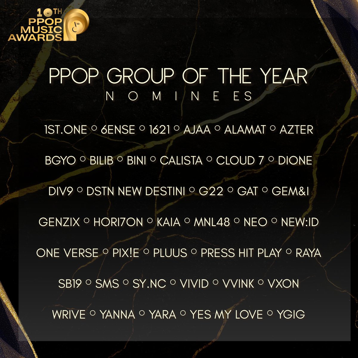 NotJuanCastPH's tweet image. Did you spot your favorite’s name? 👀Let’s continue to support them via the #JuanCast app 📲 or browser for the PPOP AWARDS – Ppop Favorite GROUP of the Year category!

#EveryJuansChoice #10thPPOPMusicAwards #PhilippinePopularMusicAwards #PPMA2025 #PpopGroupoftheYear #1621…