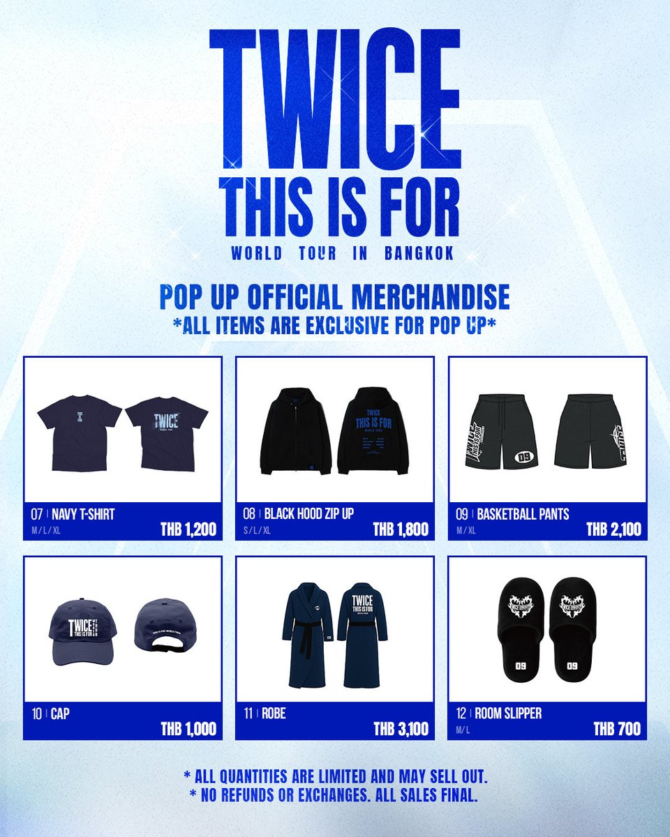 LiveNationKpop's tweet photo. 📅NOV 27 - DEC 16, 2025
🕞10AM–9PM
📍 2F, SIAM PARAGON 

✔Opening hours are in local time
✔All merch, photocard, scratch card is limited and may sell out early
✔Some items have purchase limits per person
#TWICE #트와이스 #THISISFOR #TWICE_POPUP_BANGKOK
#THISISFOR_POPUP https://t.co/yvHx0wYMAx