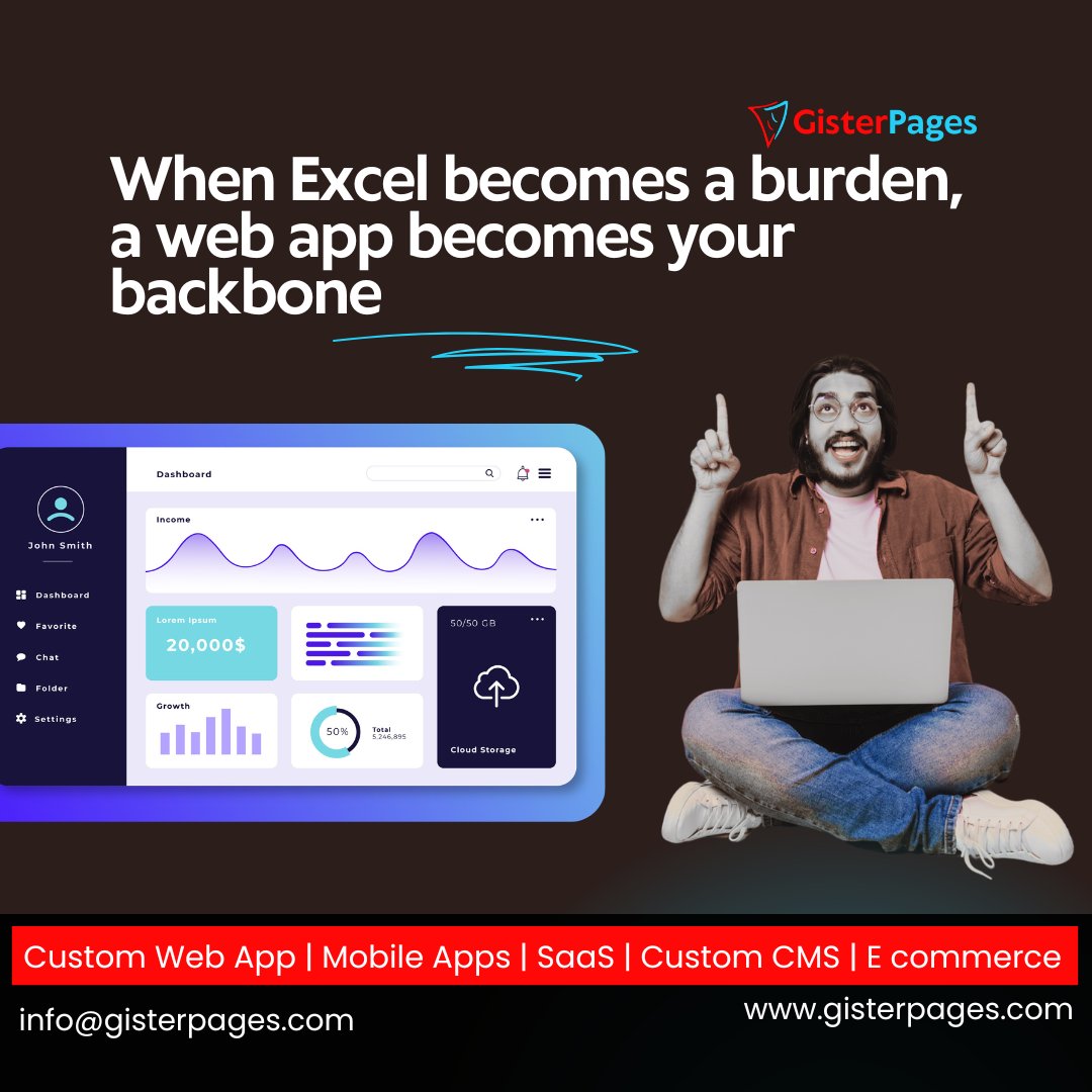 gisterpages's tweet image. When Excel becomes a burden, a Web App becomes your backbone.
Switch from messy spreadsheets to smart automation with GisterPages.

📞 +91 9994341578
🌐 gisterpages.com
📧 info@gisterpages.com

#GisterPages #WebAppDevelopment #ReplaceExcel #BusinessAutomation