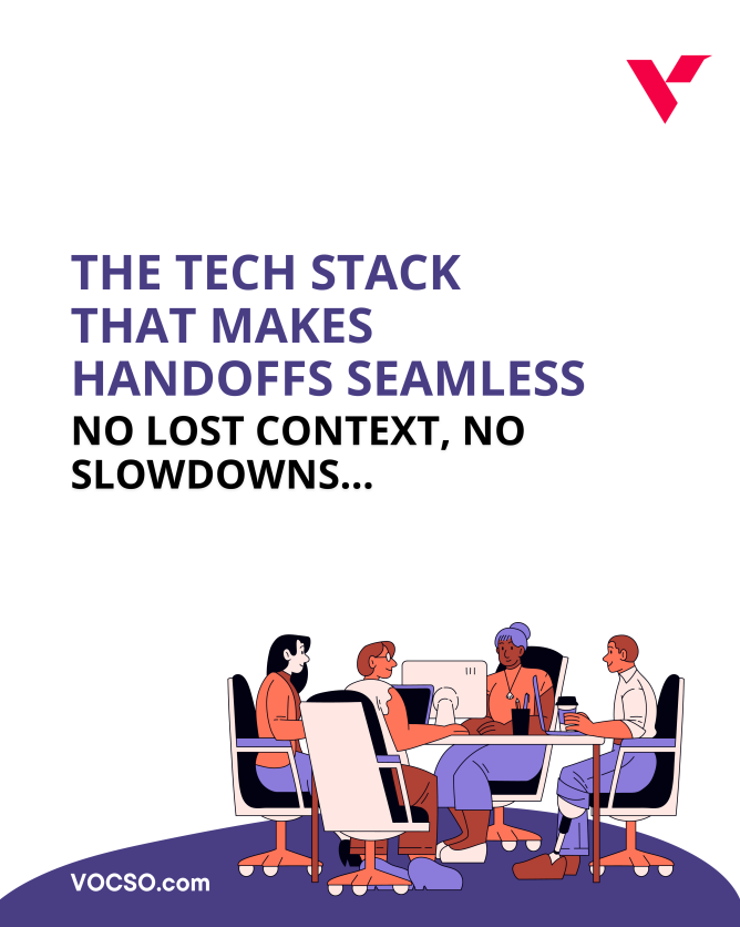 vocso's tweet image. Stop losing time to context loss between Designers, Devs, &amp;amp; QA. 🚧

If your handoffs are broken, it&apos;s a stack problem, not a people problem.

Our VOCSO stack (Figma, Jira, GitHub, Cypress) ensures faster releases &amp;amp; seamless collaboration. 🚀

#VOCSO #TechStack #developerproblems
