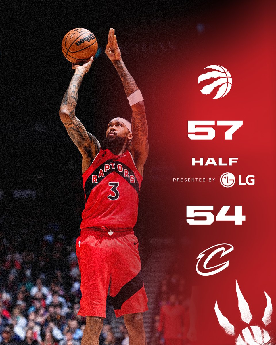 leading at the half 

Presented by @LGCanada 