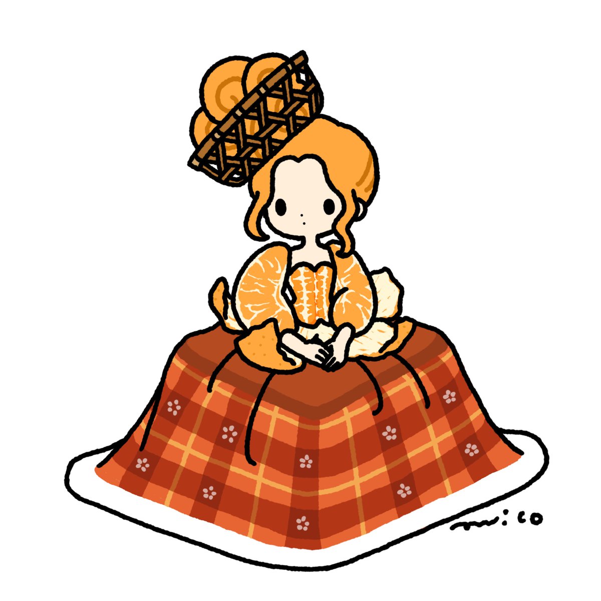 「Mikan #今日は何の日 #みかんの日」|paricoのイラスト