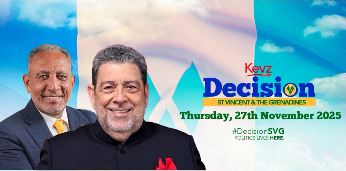 KevzPolitics's tweet photo. #ELXNight: Join us on Thursday for Election Night on the Timeline as we track the results in this historic SVG General Election  #DecisionSVG 🇻🇨 https://t.co/DSgepjugl5