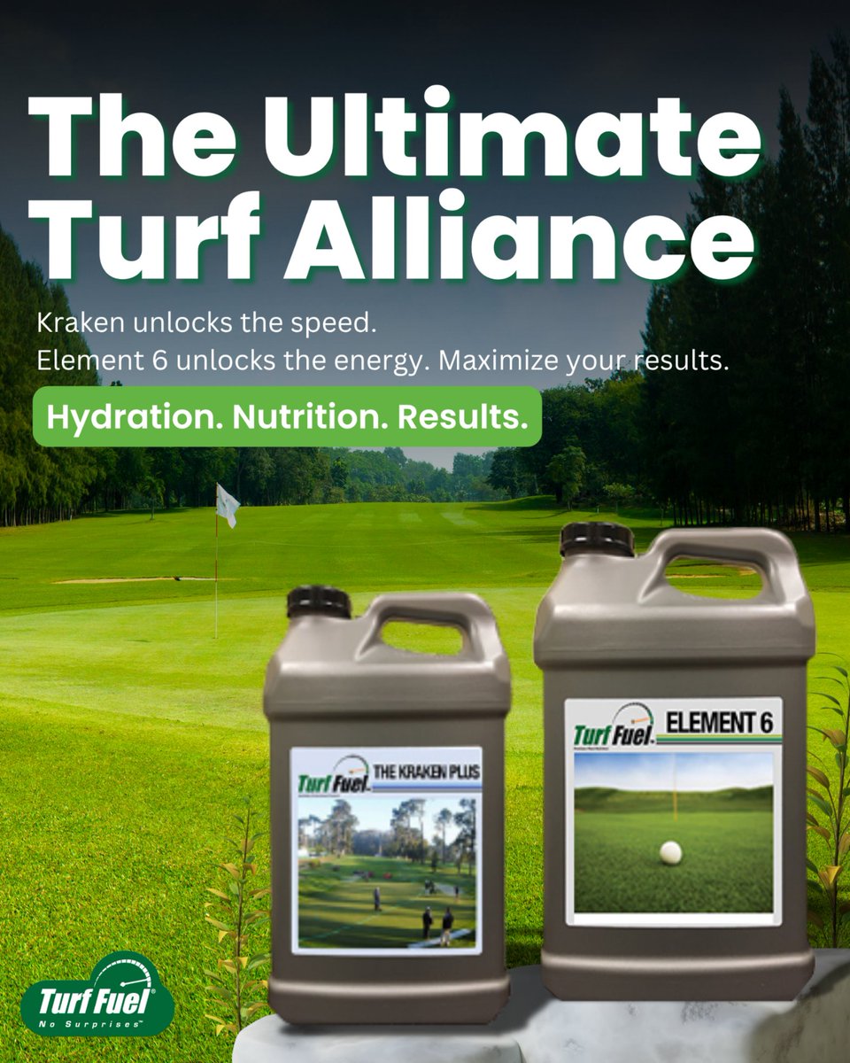 Why choose between performance and turf health? 🤝 The Kraken &amp; Element 6 build unstoppable turf from the ground up.

Deeper roots, stronger plants. Discover the duo:
🌊 spklr.io/6010BzVru
🌱 spklr.io/6011BzVrR
#TurfSystem