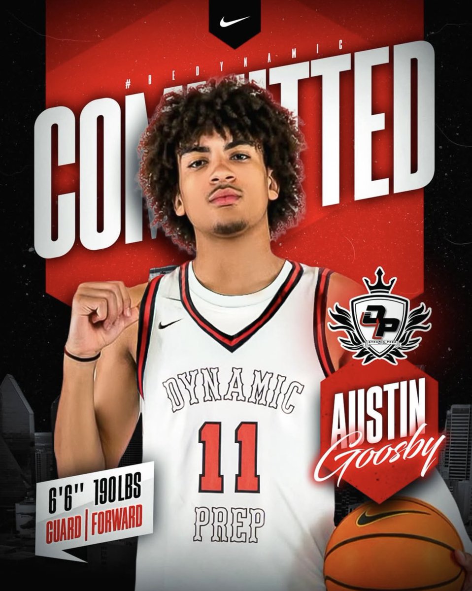 KayserHoops's tweet image. NEWS: Texas commit Austin Goosby is transferring to Dynamic Prep (TX) for his senior of high school, source told @LeagueRDY.

Huge addition for Jermaine O’Neal and Dynamic Prep this season making them legit national title contenders come Chipotle Nationals in April.

Goosby is a…