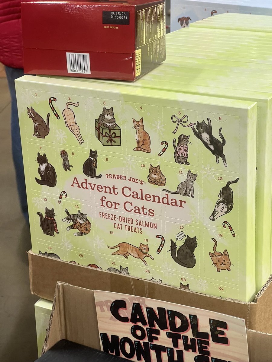 startuployalist's tweet image. y’all, Trader Joe’s has an Advent calendar for… cats and dogs! 🥹