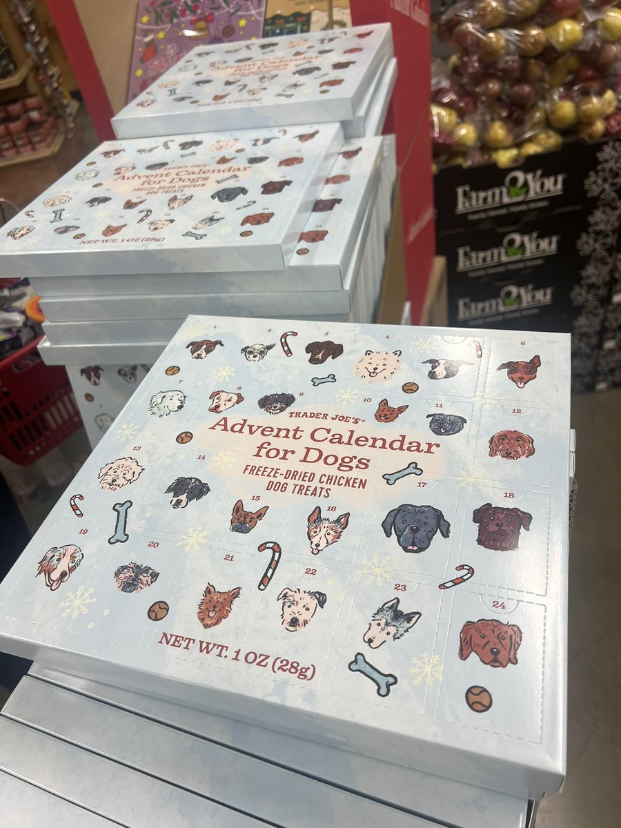 startuployalist's tweet image. y’all, Trader Joe’s has an Advent calendar for… cats and dogs! 🥹