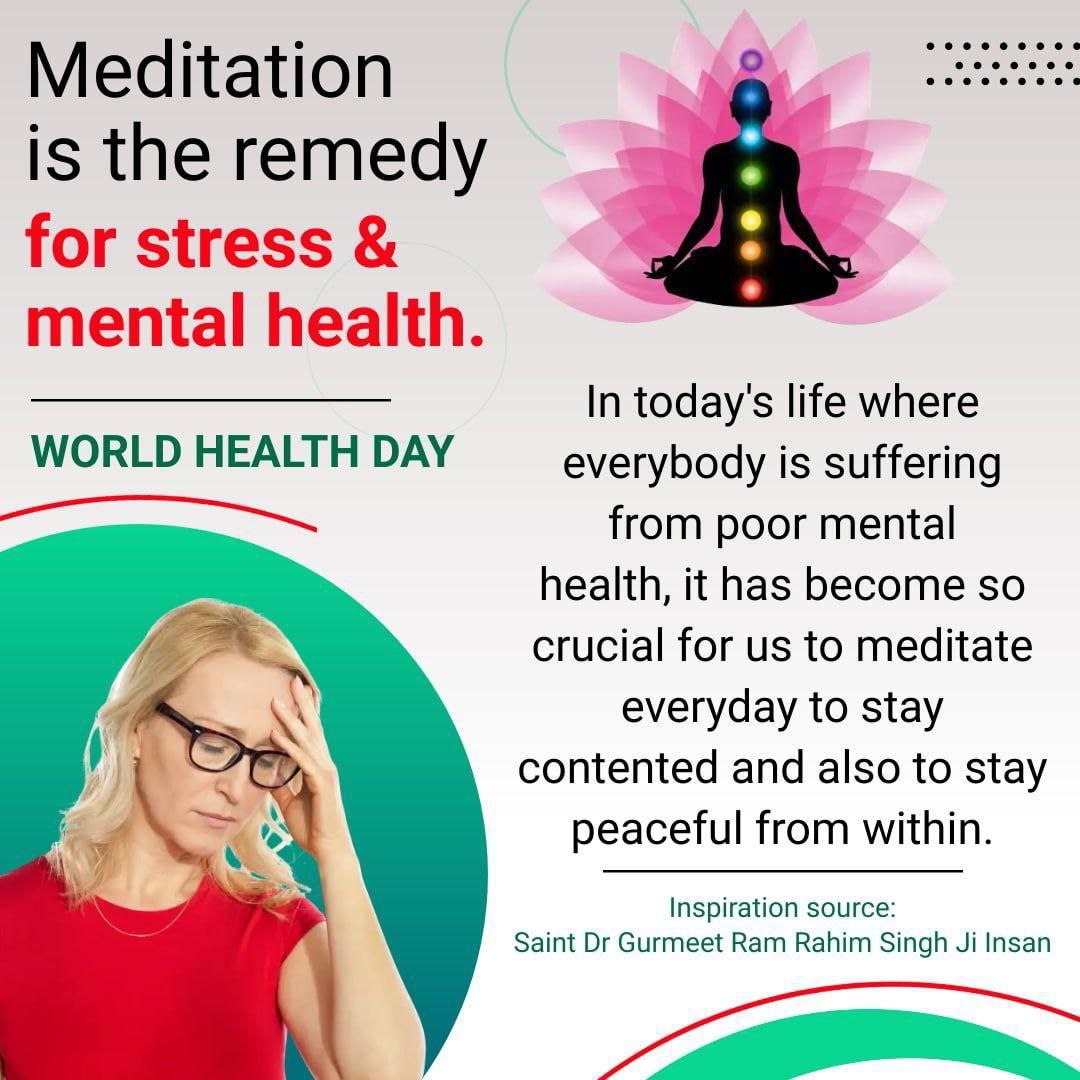 Harjinder13711's tweet image. Workload, confusion and overthinking make life stressful. Meditation and Pranayama taught by Saint Gurmeet Ram Rahim Ji help calm emotions and refresh thoughts. These simple steps relax the mind and support good health. Millions follow them to build a peaceful #StressFreeLife.