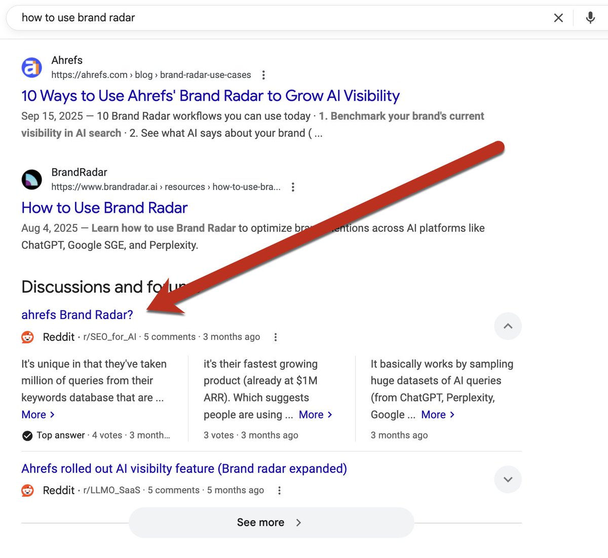 seosmarty's tweet image. I still find it INCREDIBLY unbelievable how easy it is to rank a Reddit thread for a brand-driven query. 😱

This one continues driving views to my subreddit: Not super informative or active. Nothing I ever planned to happen 🤷‍♀️