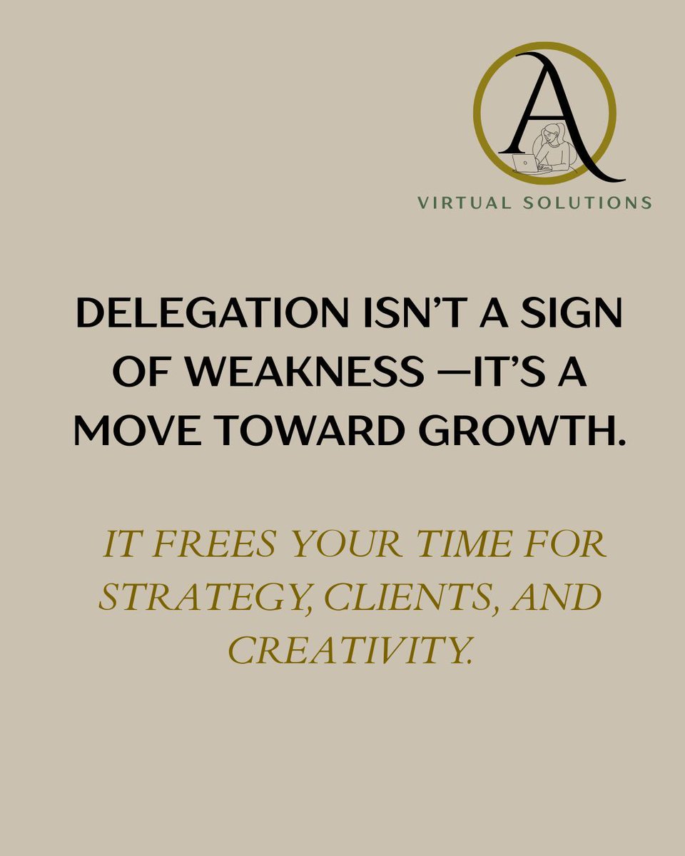 arleneagnir's tweet image. Your business doesn’t need you to work harder, it needs you to work smarter.
#AspireVirtualSolutions #DelegateToGrow #WorkSmarterNotHeavier #SmallBusinessSupport #VirtualAssistantPH #BusinessClarity #ScaleWithSupport #WorkloadRelief #TimeFreedomForEntrepreneurs