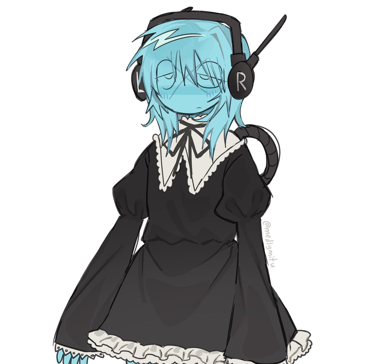 medlymitu's tweet image. doodle in between commissions #dieofdeath #livedroid