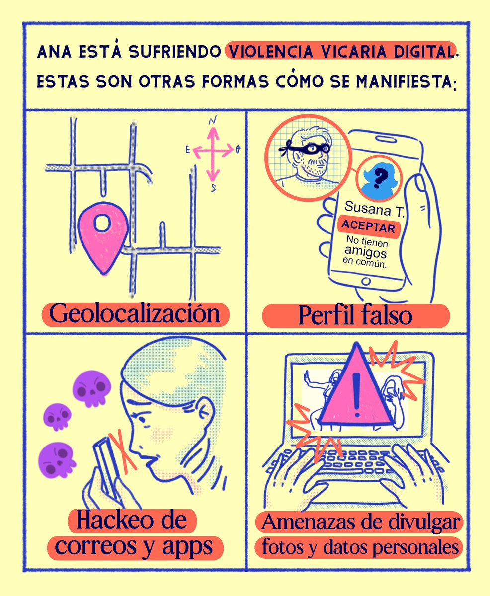 alharaca_sv's tweet image. #LaMediatón | La tecnología cambió la forma de agredir. ¿Cambiará también la forma de proteger?

La violencia vicaria digital no deja moretones visibles, pero sí miedo, aislamiento y una herida profunda: ver a lxs hijxs usadxs como arma para castigar a las mujeres.