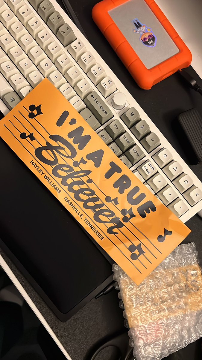 my true believer sticker came bent 😪