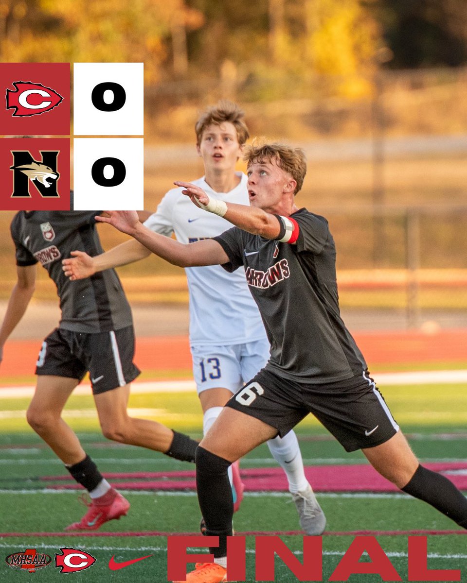 The Clinton Arrow Soccer team grind out a 0-0 draw with the Northwest Rankin Cougars tonight in Flowood. Senior Ryan Saxton collected the clean sheet for Clinton — his second of the 2025-26 campaign.