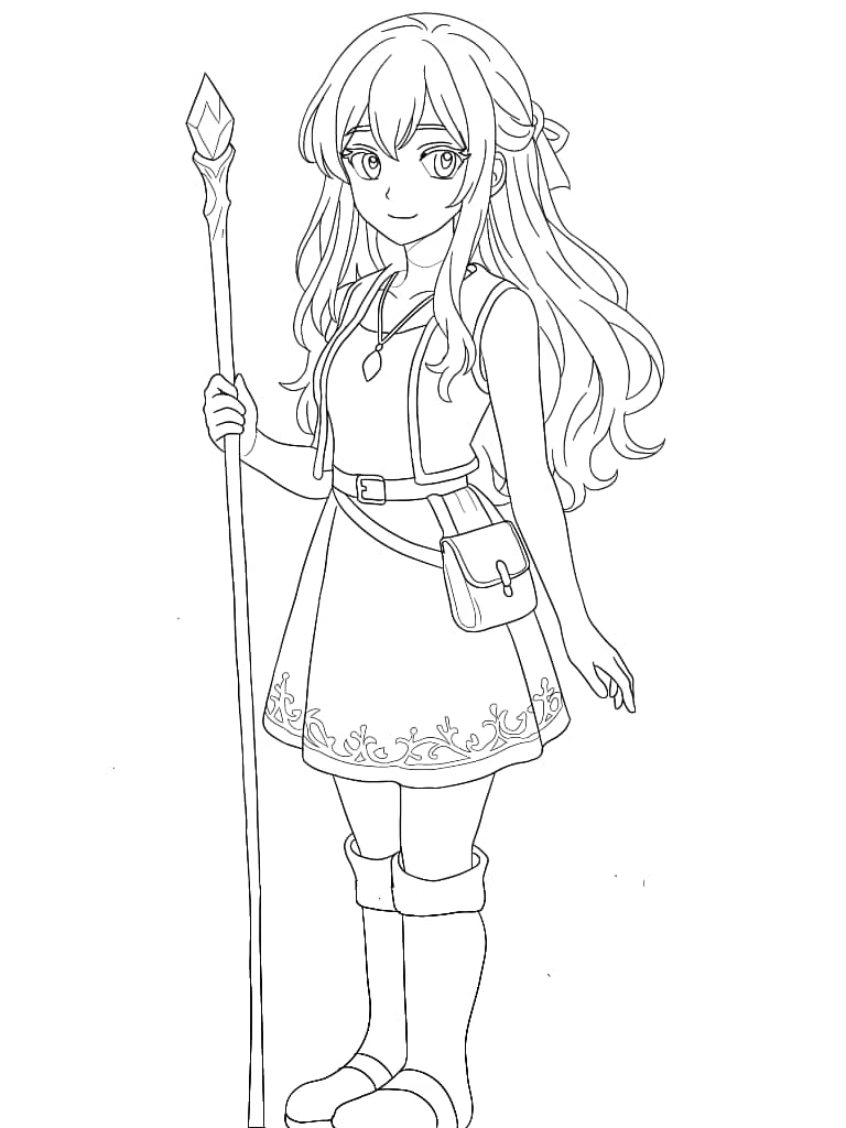 Ib_bestowed's tweet image. Just finished this line art of a magical girl adventurer!  Love how the staff and flowing hair turned out. The little details on her outfit make all the difference 
#anime #lineart #digitalart #animeart #characterdesign #magicalgirl #fantasy #animesketch #artistsontwitter #wip