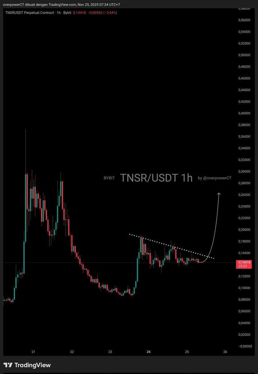darkbuyer's tweet image. $TNSR #tensor
 
Reason : bullish pennant

t.me/overpowerCT