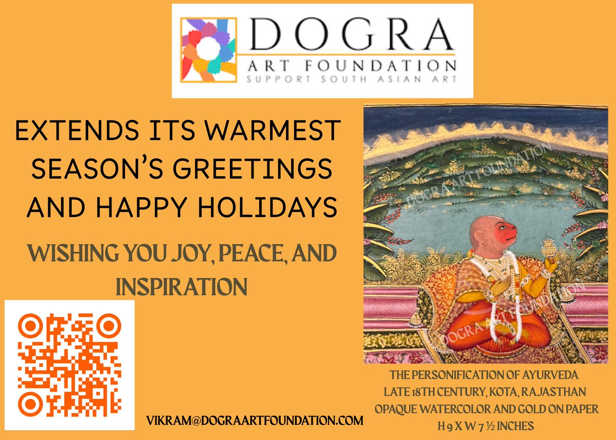 dograartfoundn's tweet photo. Warmest Season's Greetings and Happy Holidays from Dogra Art Foundation - https://t.co/9mhpjYKcCg https://t.co/l6QMbP0aTV