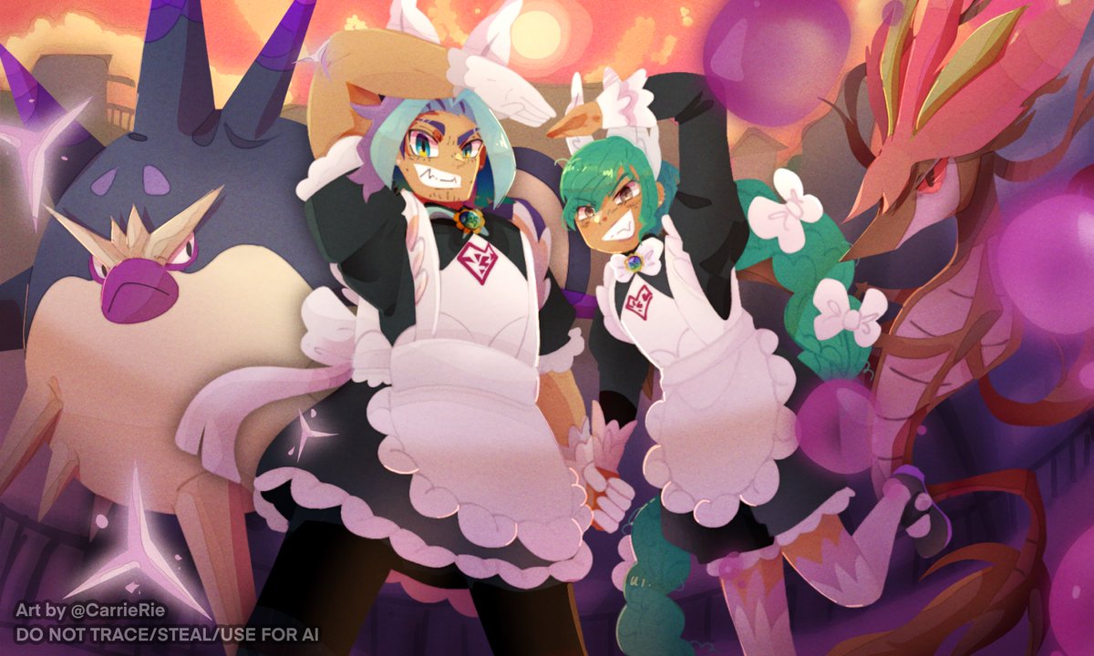 “LET US SHOW OUR TOXICITY✨”
i wanna say thank you (again) to <a href="/CarrieRie/">Conia fans💎(Comms open)</a> for drawing them so cute✨😭