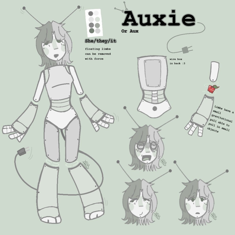 xen_B3etle's tweet image. Almost forgot to post this here-.. A revamp of my old robot OC Auxie. 
Old v.s. New! 

#robotoc #digitalart #ocremake #fypage