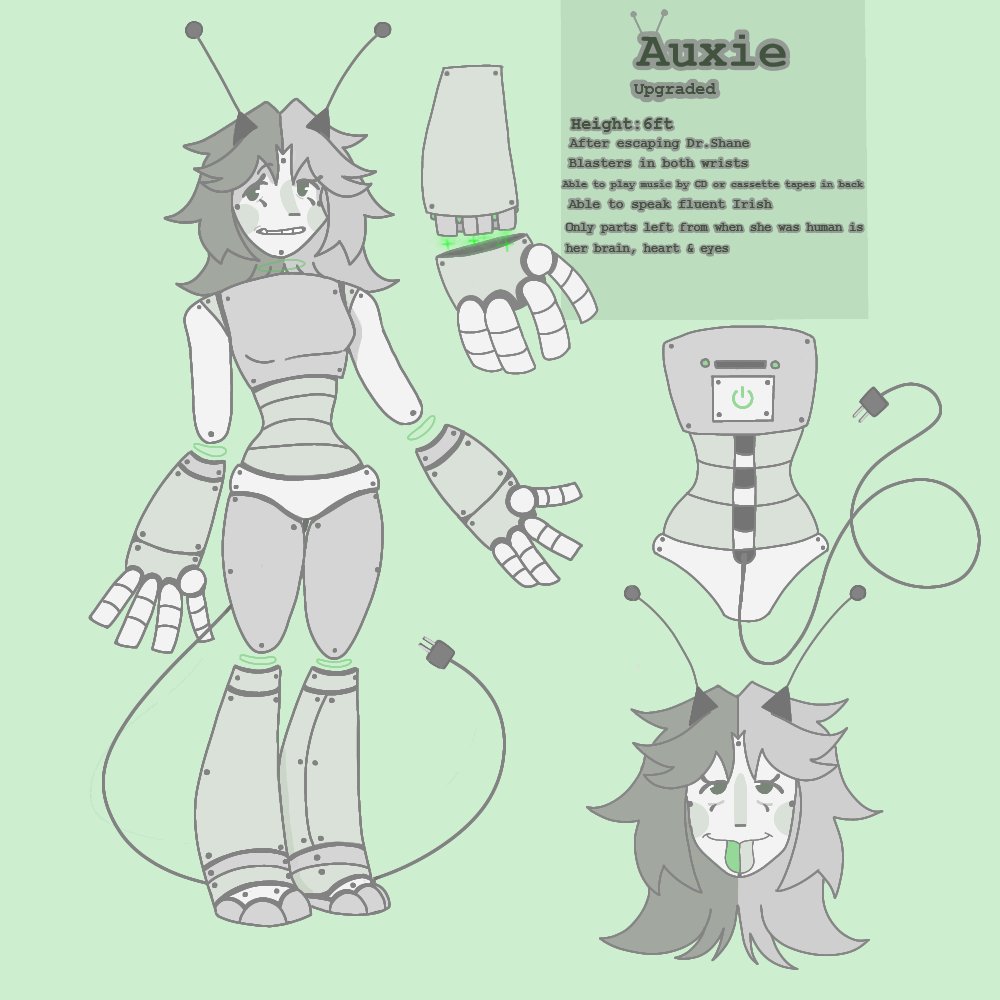 xen_B3etle's tweet image. Almost forgot to post this here-.. A revamp of my old robot OC Auxie. 
Old v.s. New! 

#robotoc #digitalart #ocremake #fypage