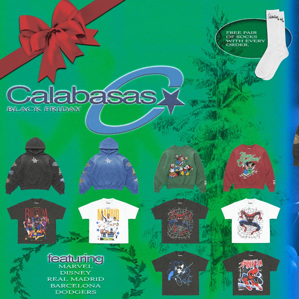 CalabasasSergio's tweet image. CALABASAS BLACK FRIDAY COLLECTION

RELEASING THIS WEEK 

LIKE + RT 
FOR THE ENTIRE COLLECTION FOR FREE.