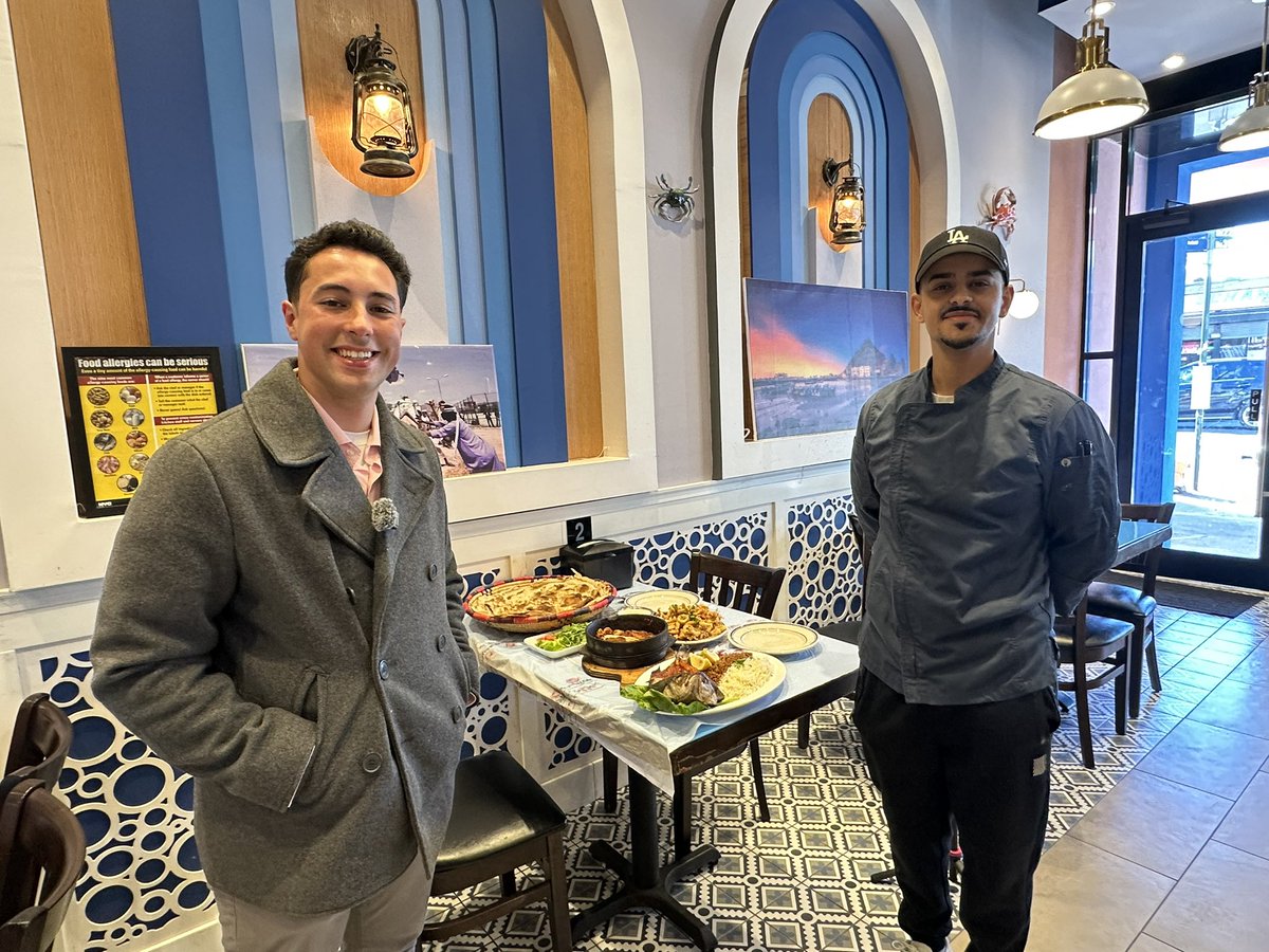 Thank you @news12bx visiting #MorrisPark today checking out new businesses -  ALSHIBANI at 1812 White Plains Road is adding a special seafood touch to the local culinary choices! Thank you Chef Naseem for the delicious display of Yemeni dishes!