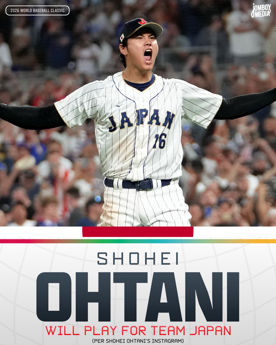 TalkinBaseball_'s tweet photo. Shohei Ohtani announces that he will play for Team Japan in the World Baseball Classic https://t.co/TdypeSVhEs