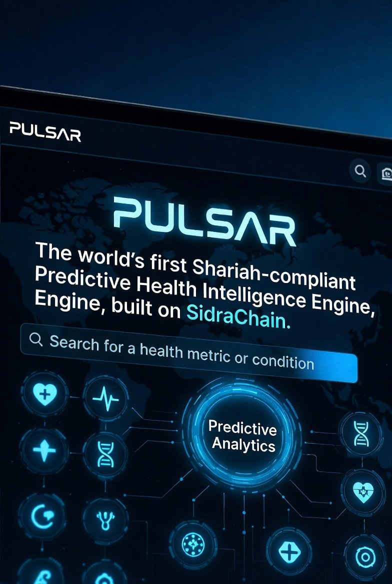 natt_1225's tweet image. ✨ PULSAR: The Future of Predictive Wellness

✨PULSAR is the world’s first Shariah-compliant Predictive Health Intelligence Engine, built on SidraChain to transform healthcare from reaction to prediction.

Through AI, Digital Biometrics, and Ethical Fintech, PULSAR creates a…