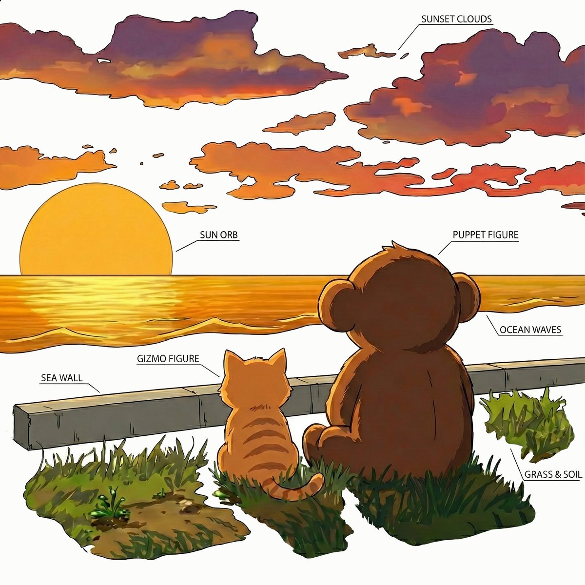 Elements of a peaceful moment