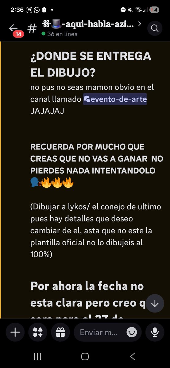 AzimVTNugget's tweet image. OFICIALMENTE YA A EMPEZADO JSJSJS

PUEDE PARTICIPAR QN SEA 
COMO SI ES MUTI / RANDOM / AMIGO NOSE LO Q SEA MAN- 
Más información en el discord (y para dudas tmbn pregunten hay)
discord.gg/yvEjb4T8RZ
&amp;gt;:3 
#robux #roblox #concurso #robuxevent #art