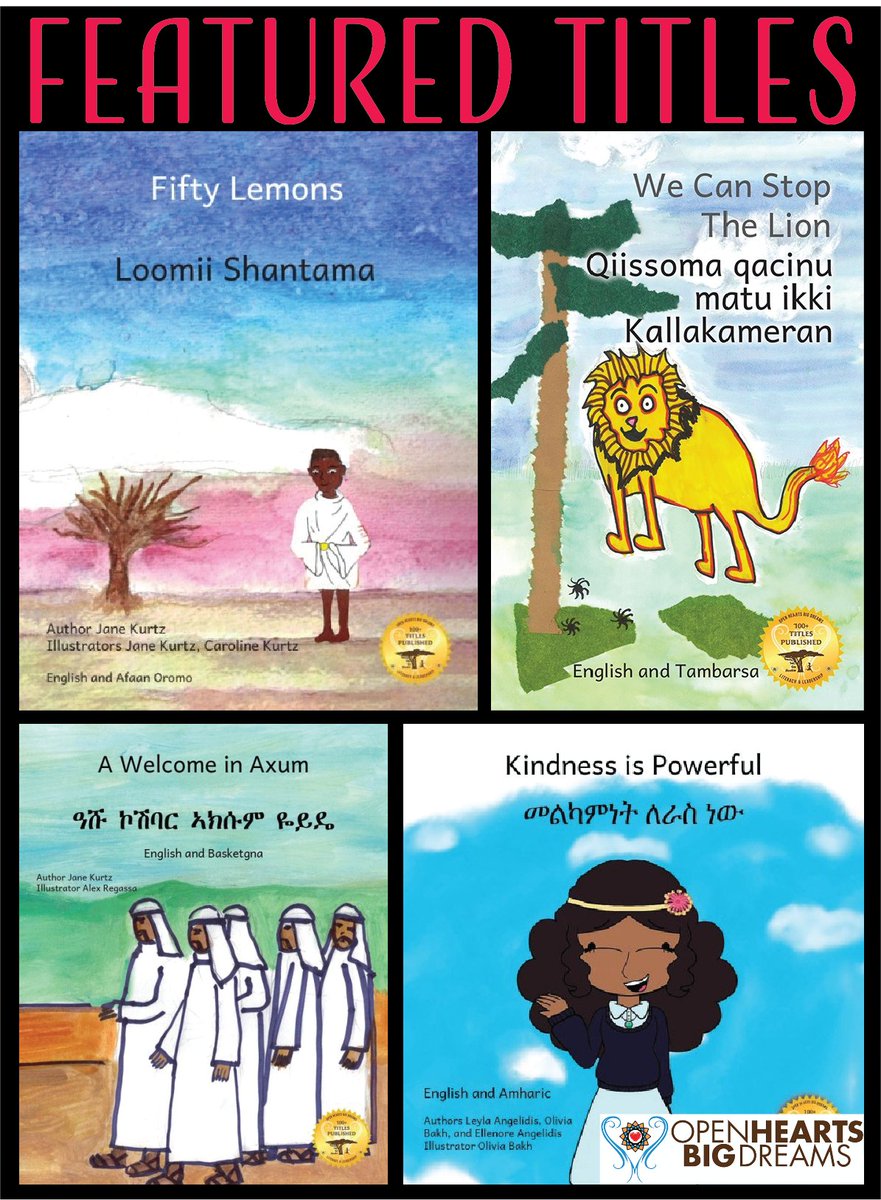Our Featured Titles this week include tales about the importance of working together:

Fifty Lemons: ow.ly/ctCR50XxgNM
We Can Stop the Lion: ow.ly/u7X250XxgNJ
A Welcome in Axum: ow.ly/fRz350XxgNN
Kindness is Powerful: ow.ly/3Vbh50XxgNO