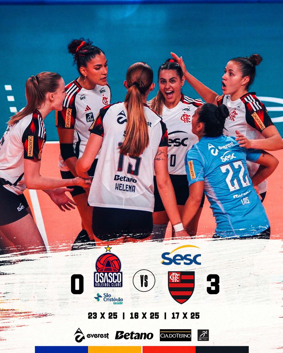 TimeFlamengo's tweet photo. FIMMMMMMMM DE JOGOOOOOO! 🏐❤️🖤

EM GRANDE ATUAÇÃO, O #SESCRJFLAMENGO DOMINA O CLÁSSICO CONTRA O OSASCO E VENCE POR 3 SETS A 0! BRABÍSSIMAS! QUE PARTIDA DAS NOSSAS MENINAS!

📸 Carolina Oliveira/Osasco

#FlaVôlei https://t.co/9A1wF71uMM