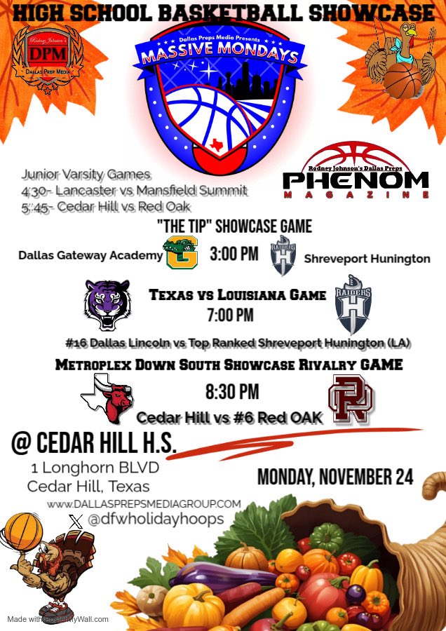 Dallaspreps's tweet image. Massive Monday halftime @Tigertough1 29 Shreveport Huntington 32 at Half