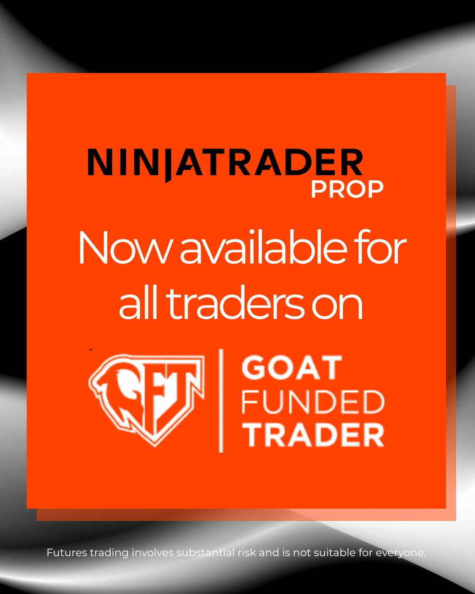 New and existing Goat Funded Trader traders now have access to NinjaTrader Prop’s comprehensive trading toolkit, built for the realities of prop trading. Learn more about the platform: bit.ly/3LKtR05
