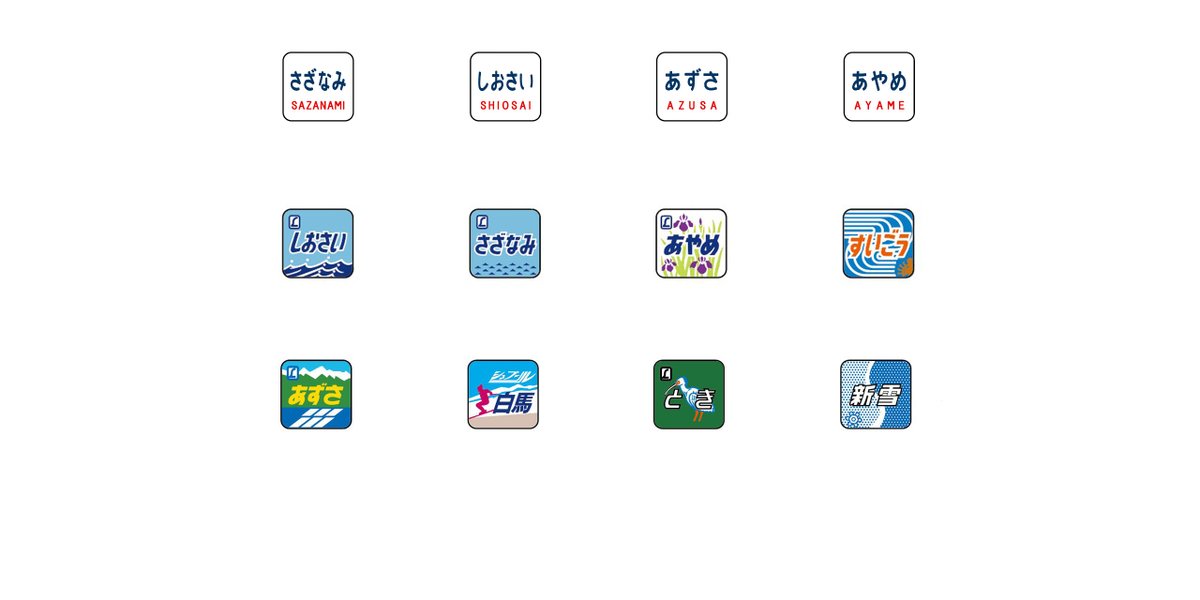183系0番代用トレインマークのご案内です。 ＜0872＞は文字の｢さざなみ