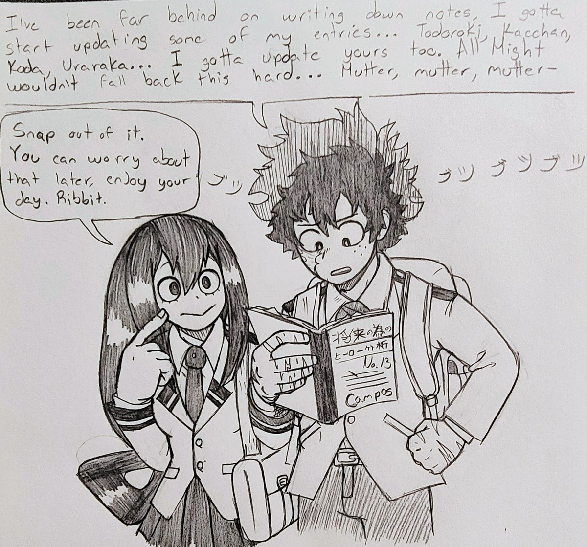 JT_Jolt's tweet image. Relax #mha #bnha #midotsuyu #tsuyuasui #izukumidoriya