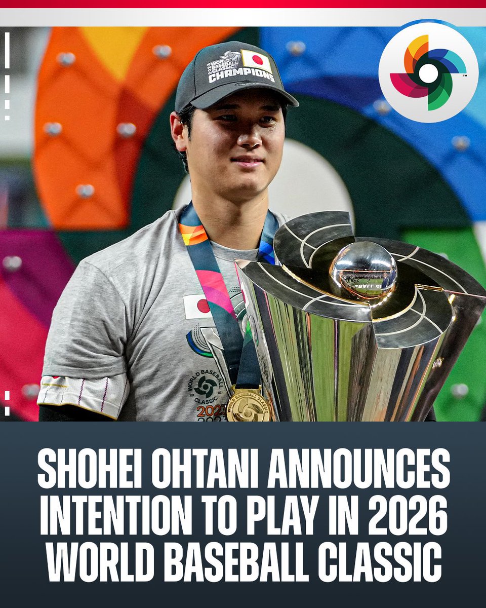 大谷翔平、2026WBC参加表明！ 東京ドームでの試合は一次ラウンドの4